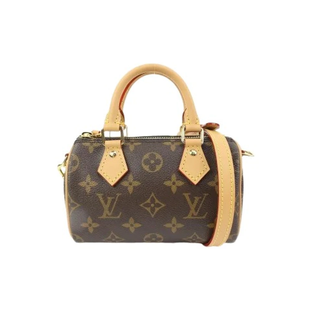 Louis Vuitton Vintage Förhandsägda Canvas LV Väskor, Tillverkade i Frankrike Brown, Dam