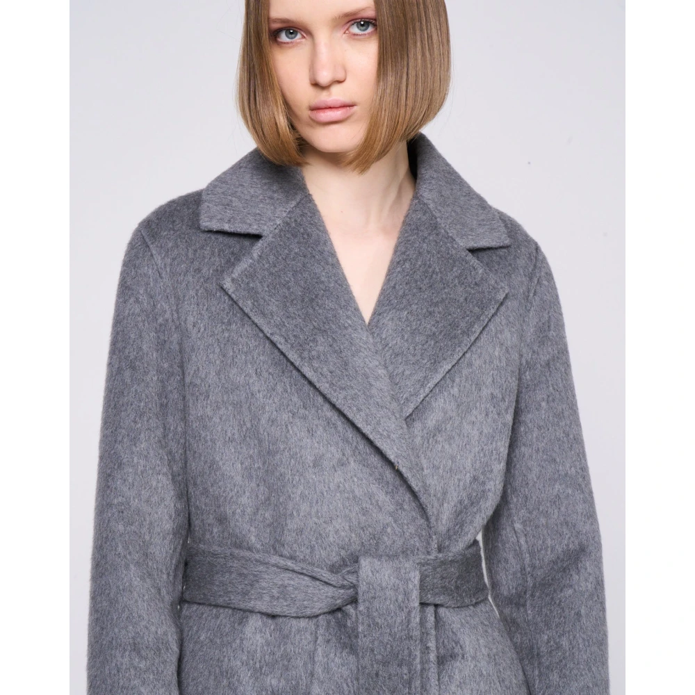 Silvian Heach Jas met riem in de taille Gray Dames
