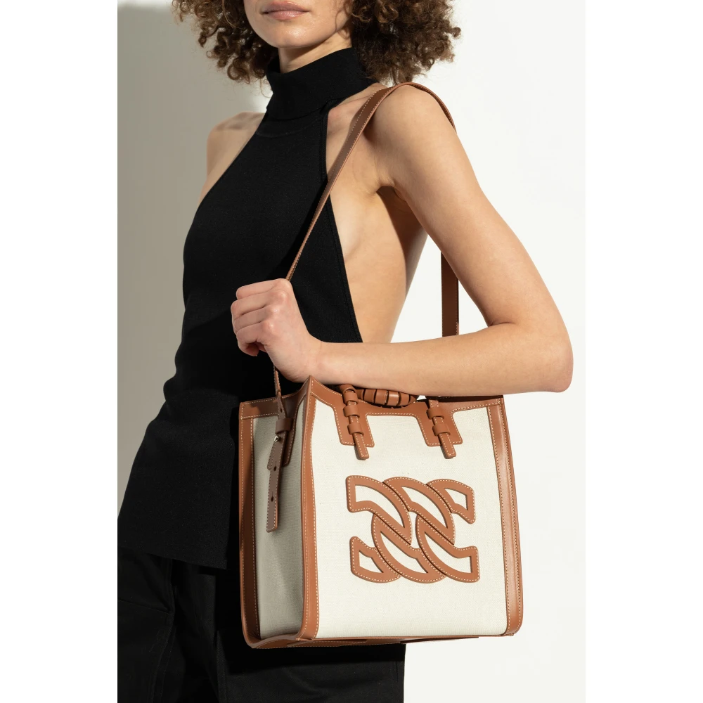 Casadei Beaurivage Mini shopper tas Beige Dames