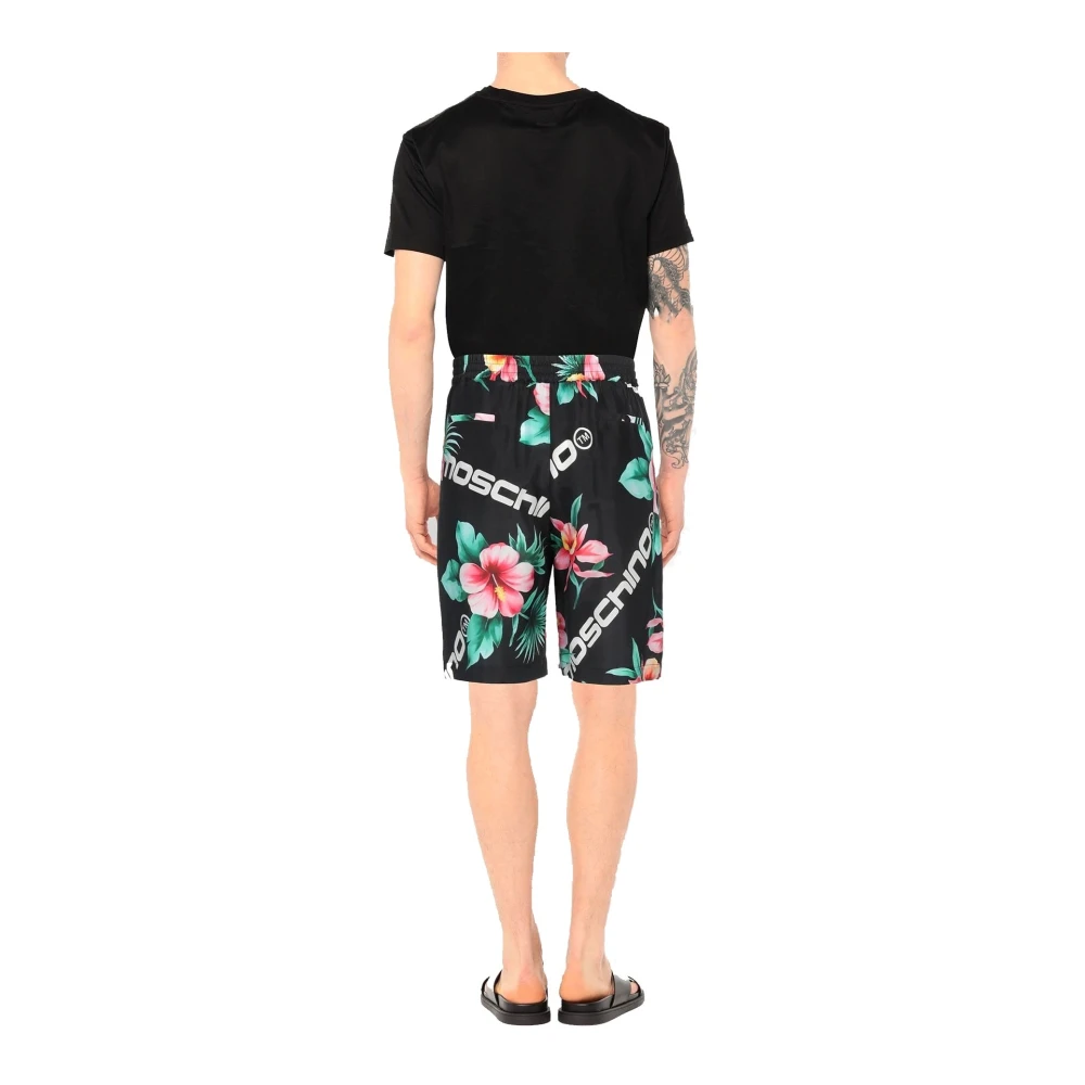 Moschino Bloemenprint zijden shorts Multicolor Heren