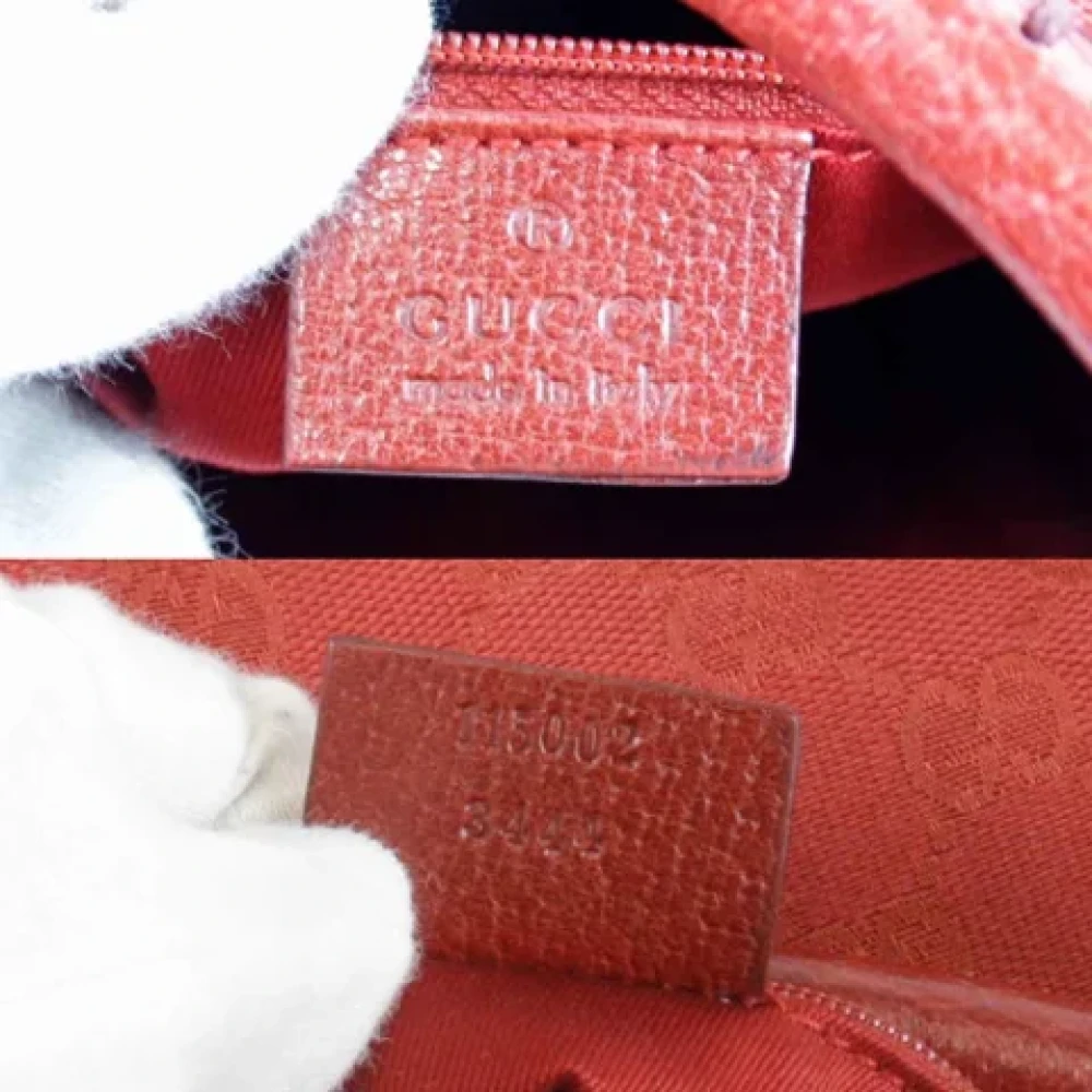 Gucci Vintage Pre-owned Canvas gucci-bags Red Dames