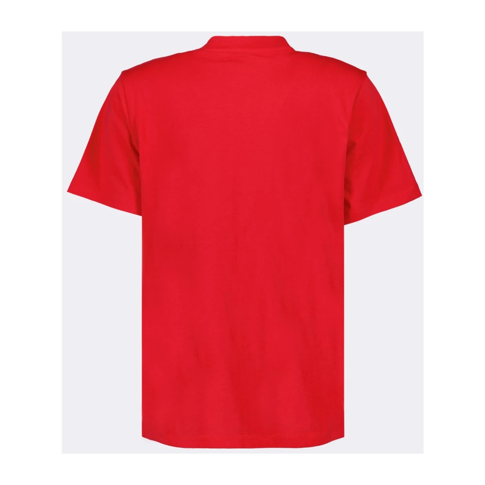 Coperni Logo Print T-shirt Red Dames
