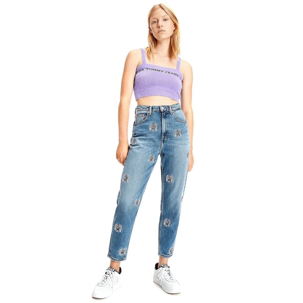 Tommy Jeans Klassieke Straight Fit Denim Jeans Blue Dames