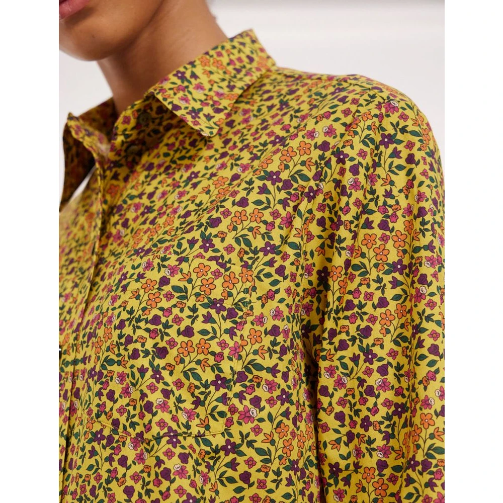 Ines De La Fressange Paris Maureen geel bloemig overhemd Multicolor Dames