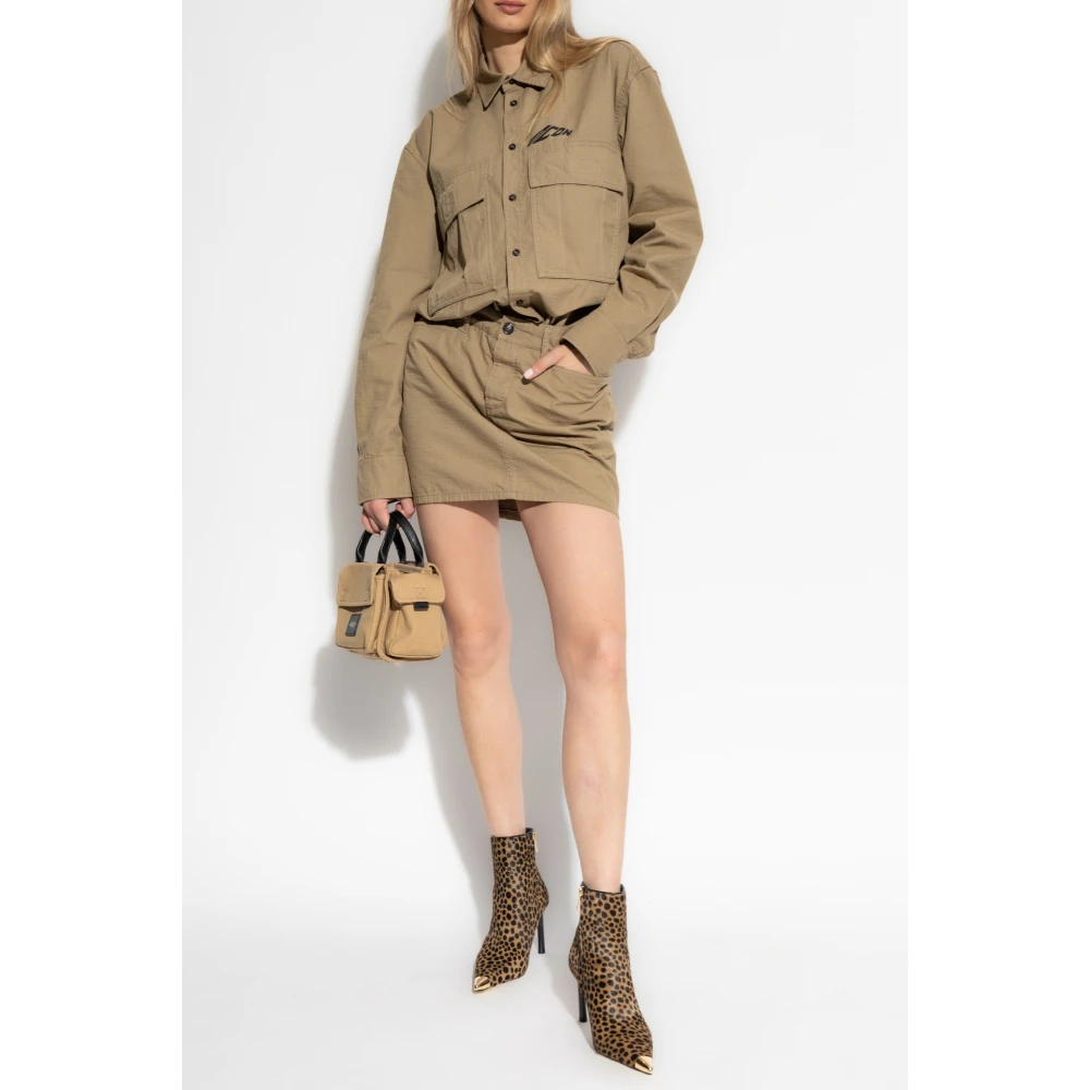 Dsquared2 Jurk met logo Green Dames