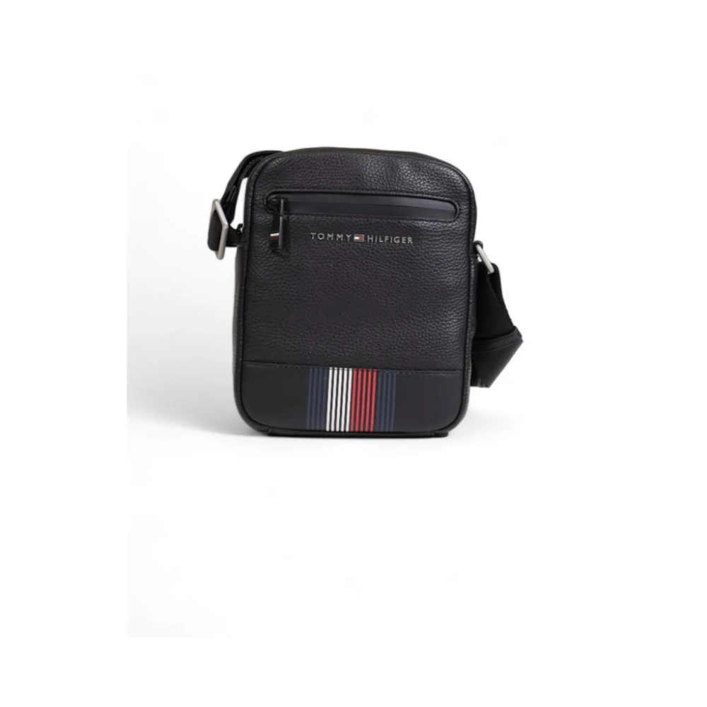 Tommy Hilfiger Zwarte Polyethyleen Tas Herfst Winter Collectie Black Heren