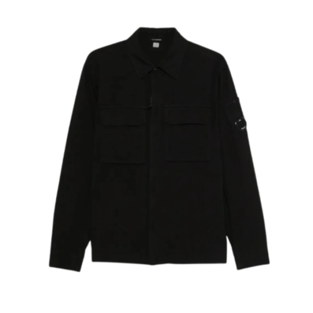 C.p. Company Men's Black Casual Shirts, M, Shirts