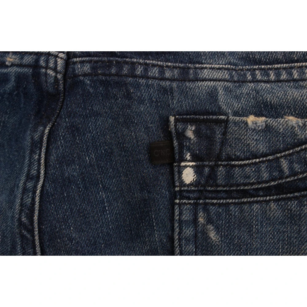 Costume National Blauwe Regular Fit Denim Jeans Blue Dames