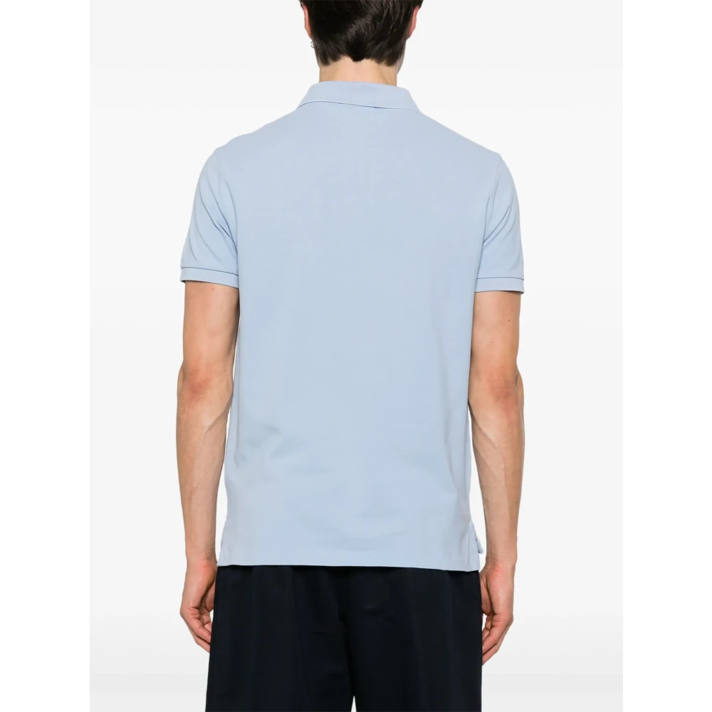 Polo Ralph Lauren Aangepaste Slim Fit Katoenen Poloshirt Blue Heren