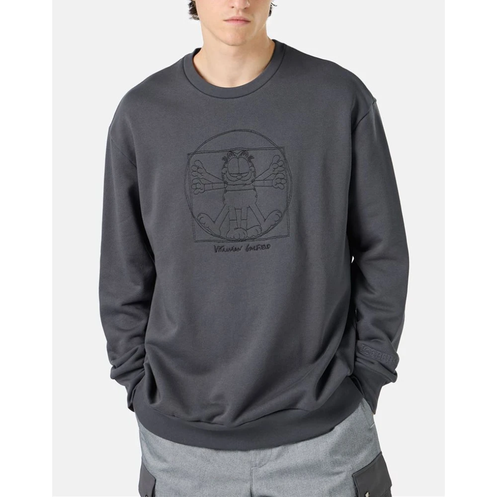 Iceberg Antraciet over-fit sweatshirt Gray Heren
