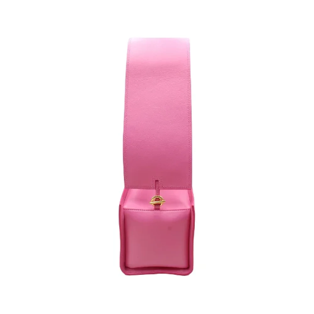 Jacquemus Pre-owned Leather handbags Pink Dames
