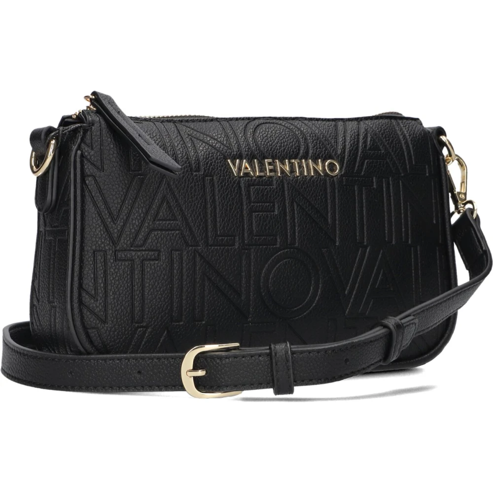 Valentino Elegante Zwarte Crossbody Tas Black Dames