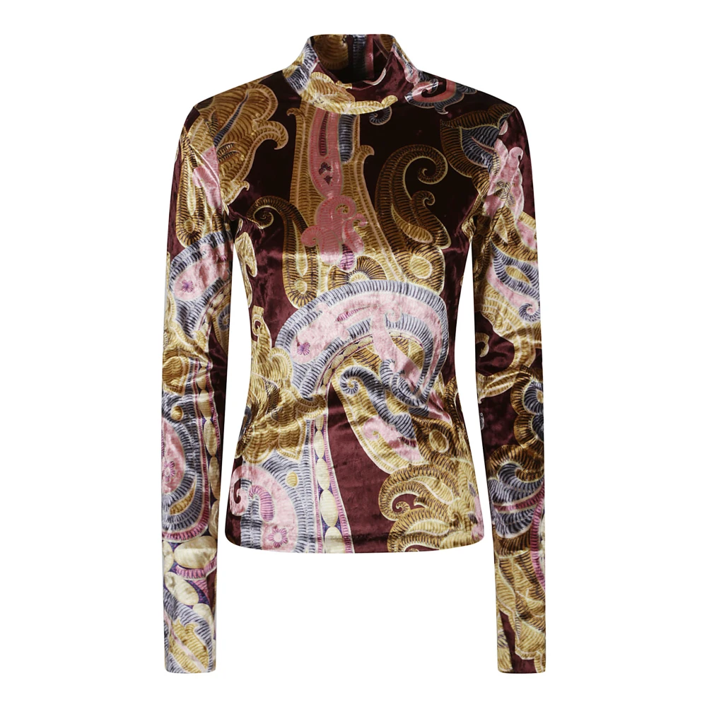 ETRO Stijlvolle Turtle Neck Top Multicolor Dames