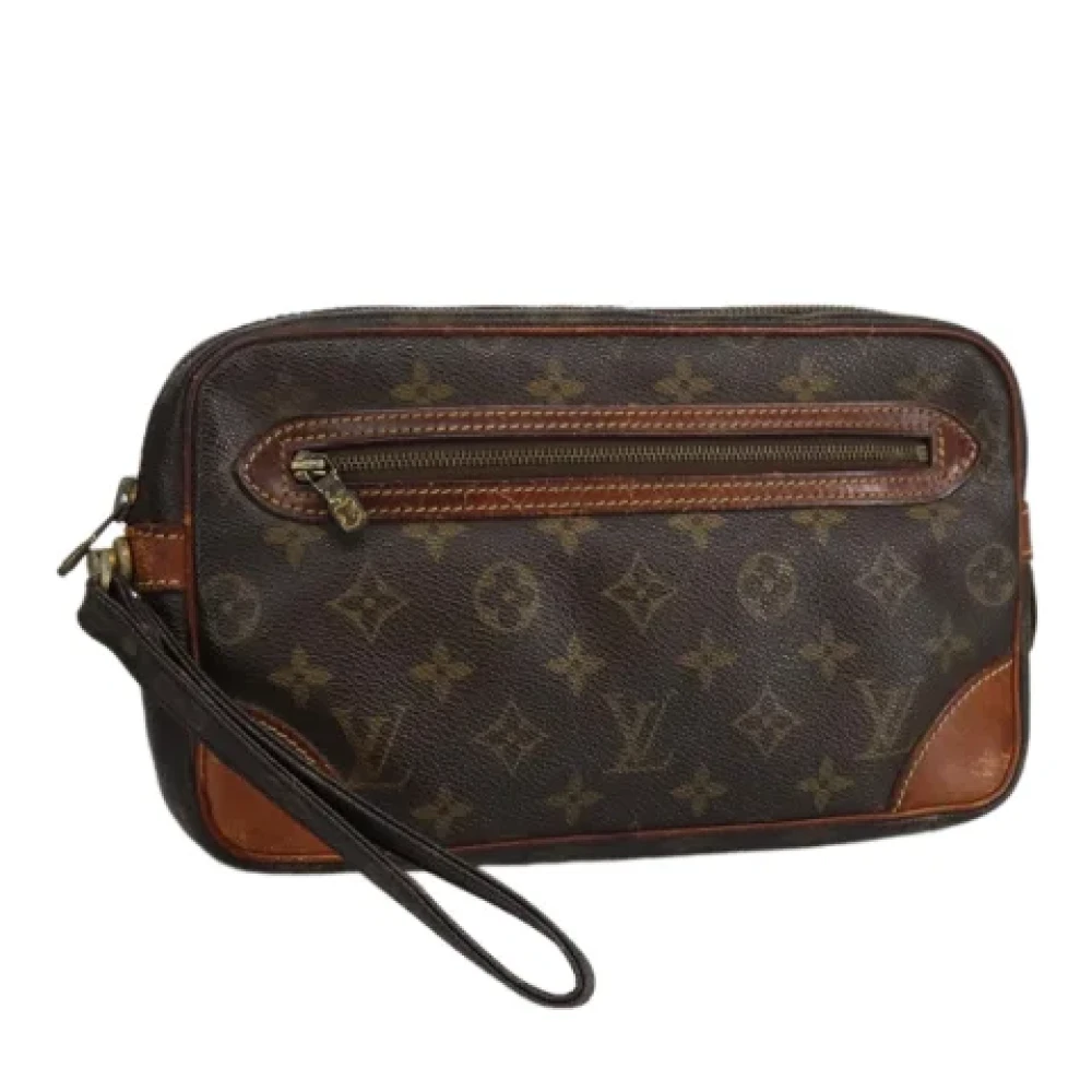 Louis Vuitton Vintage Pre-owned Canvas clutches Brown Dames