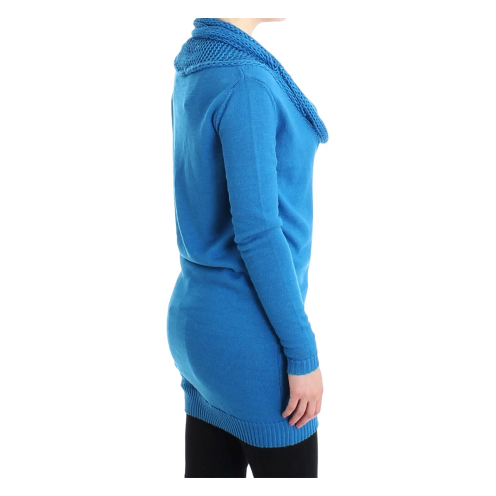Costume National Blauwe Gebreide Trui met Ronde Halslijn Blue Dames