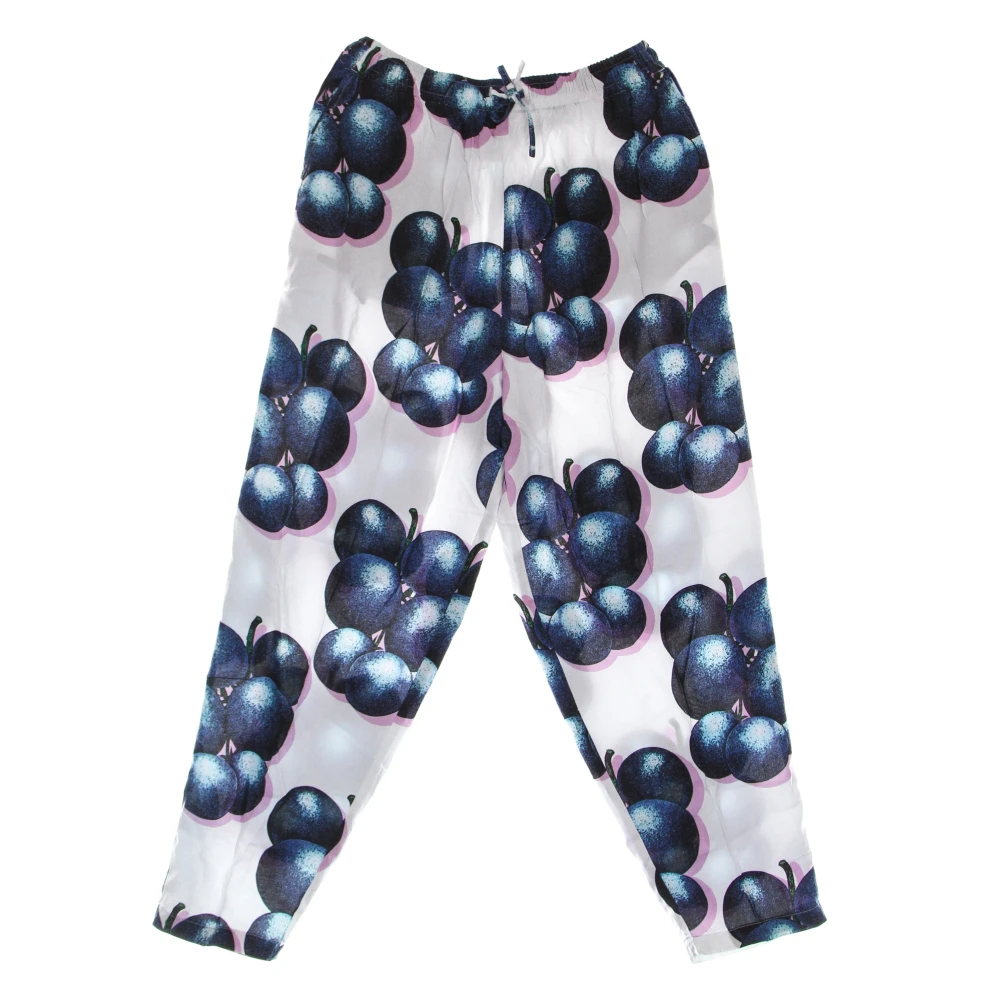 Obey Blauwe Bessen Wit Multi Lange Broek Multicolor Dames