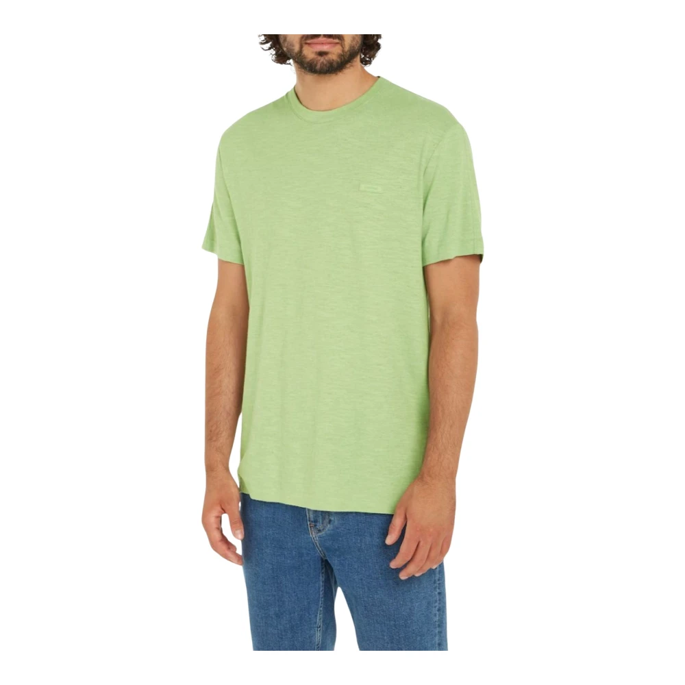 Calvin Klein Katoen Linnen Heren T-shirt Green Heren