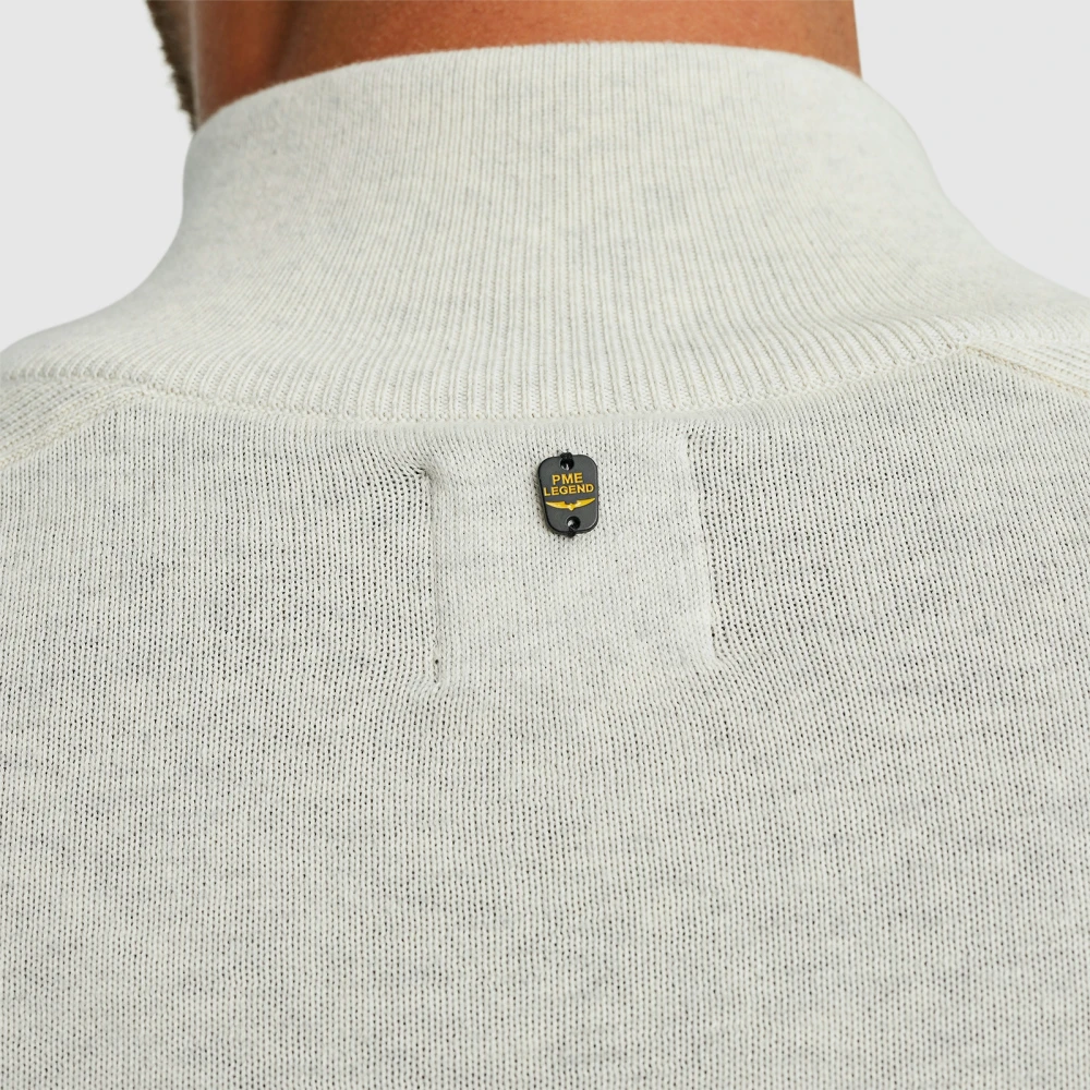 PME Legend Buckley Zip Cardigan Beige Heren