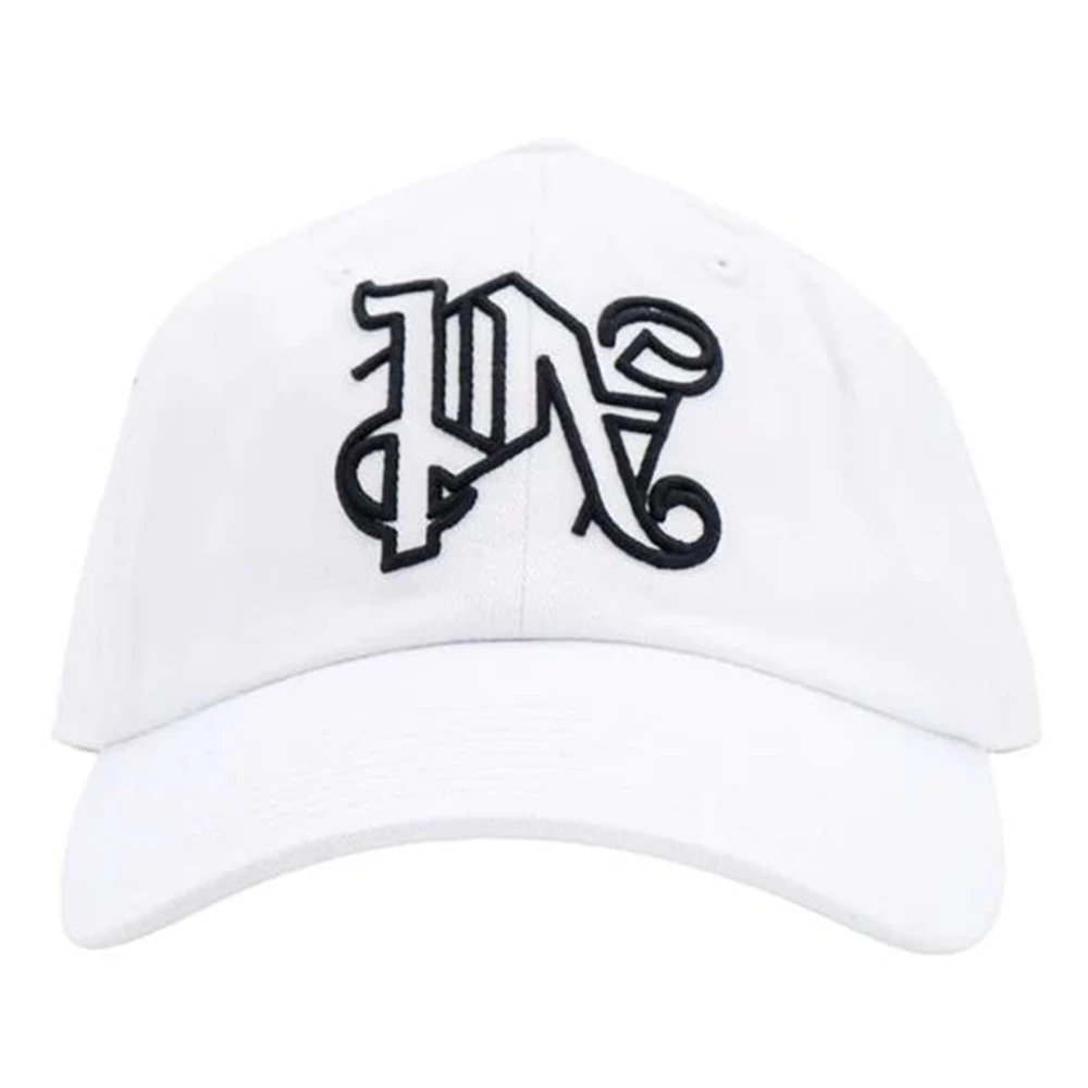 Palm Angels Monogram Cap White Heren
