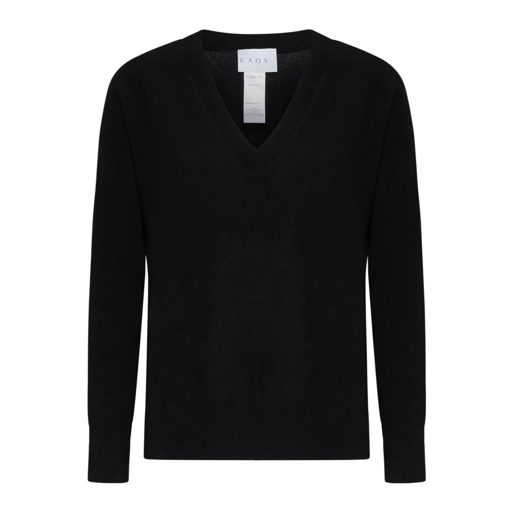 Kaos Zwarte Sweater Collectie Black Dames