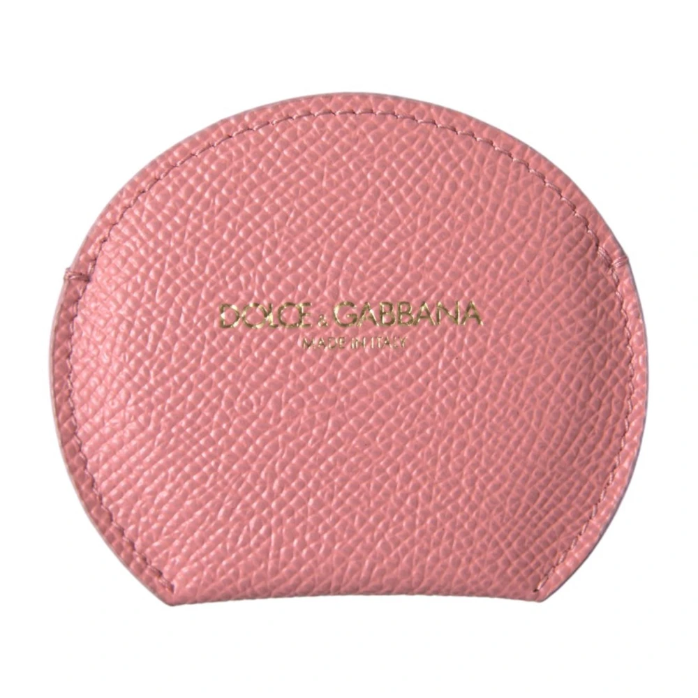 Dolce & Gabbana Roze Leren Spiegelhouder Pink Dames