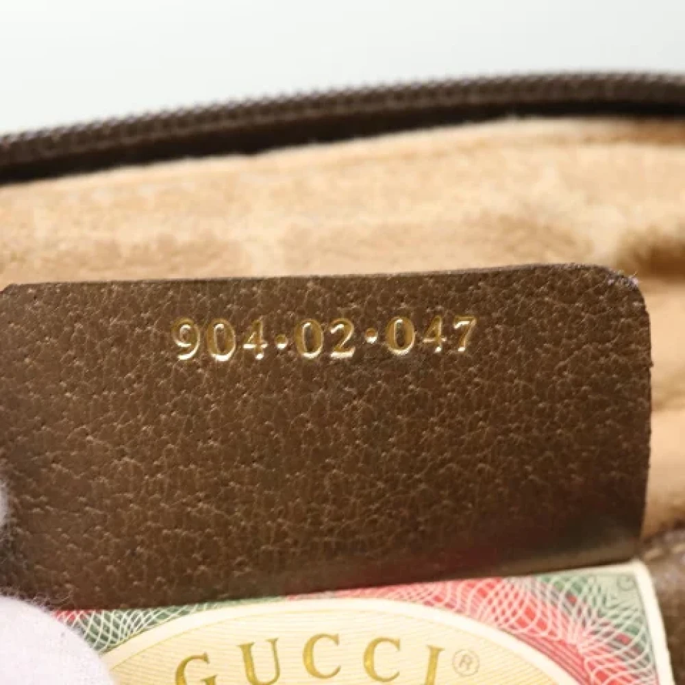 Gucci Vintage Pre-owned Canvas shoulder-bags Beige Dames