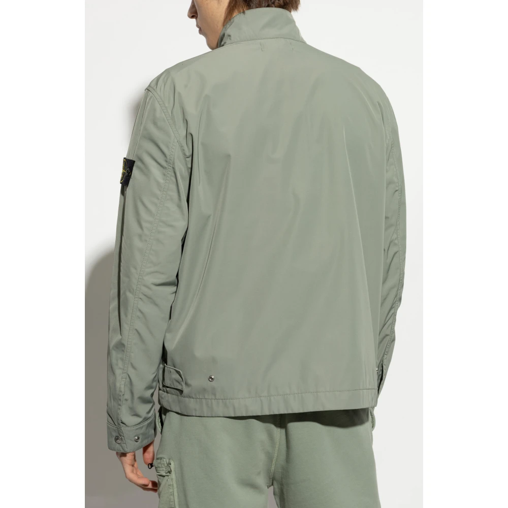 Stone Island Jas Micro Twill Green Heren