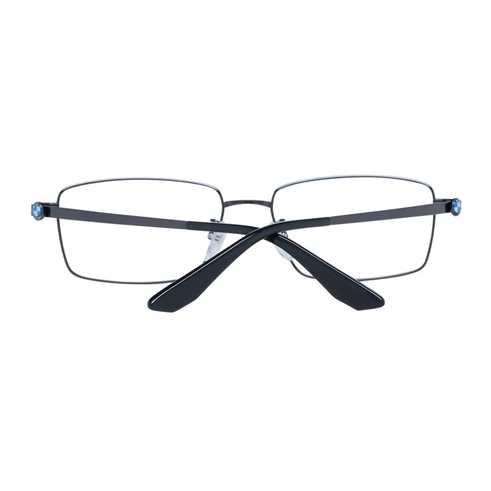 BMW Gunmetal Metalen Frame Rechthoekige Brilmontuur Mannen Black Heren