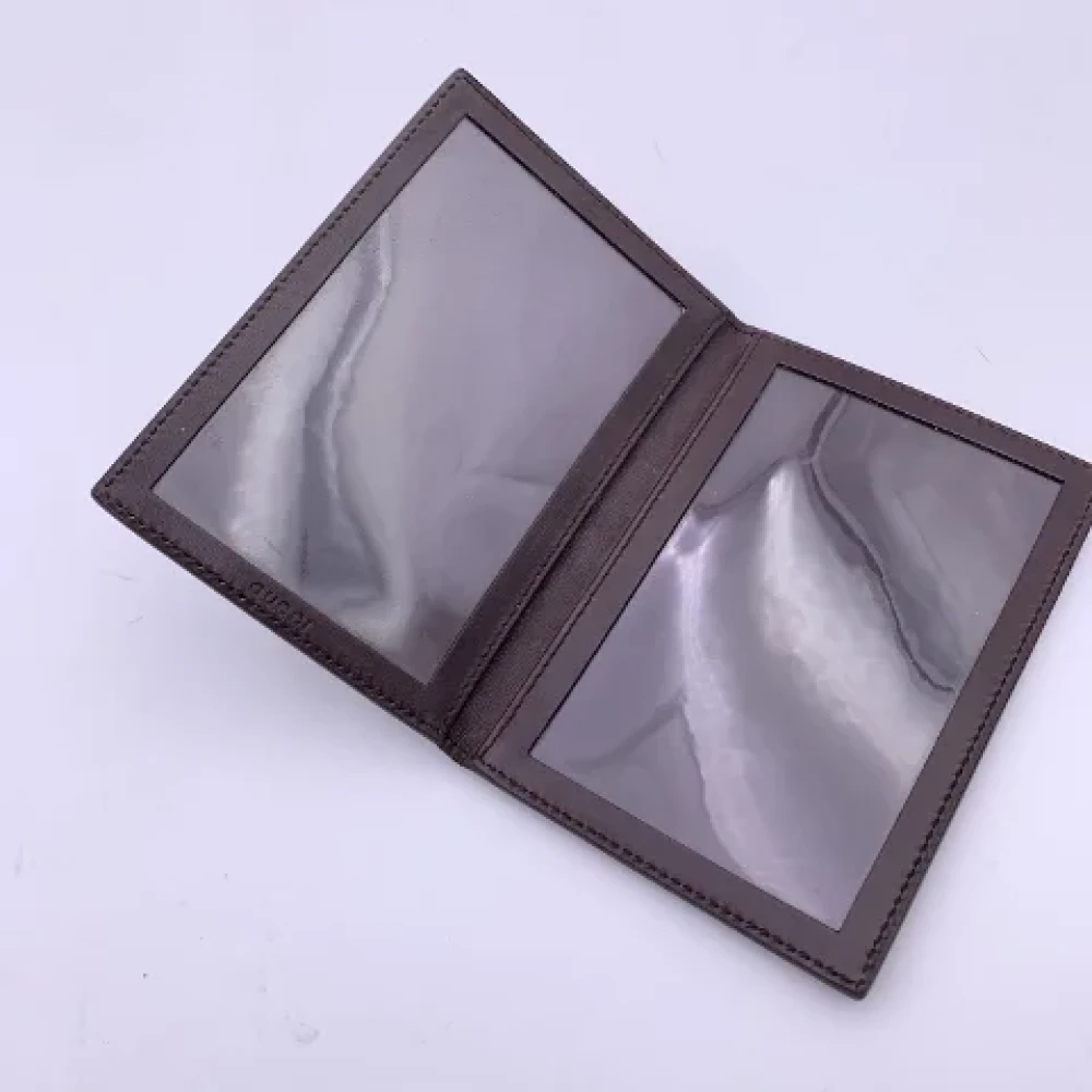 Gucci Vintage Pre-owned Leather wallets Brown Dames