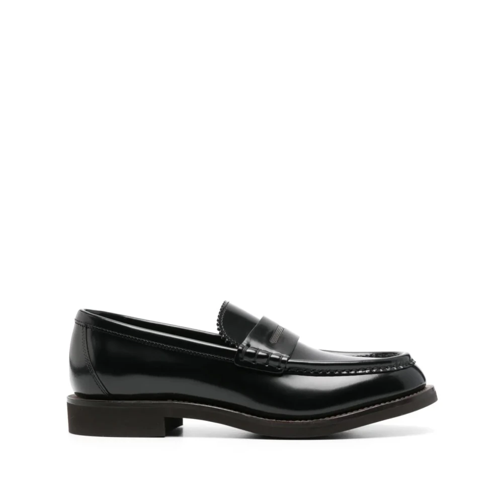 Brunello Cucinelli Svarta Loafers för Kvinnor Black, Dam