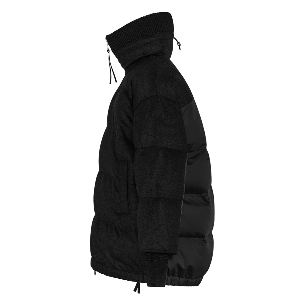 Duno Lange Pufferjas Black Dames