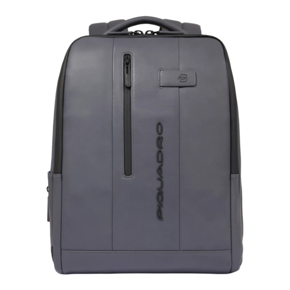 Piquadro Grijze rugzak met anti-diefstal functies Gray Unisex