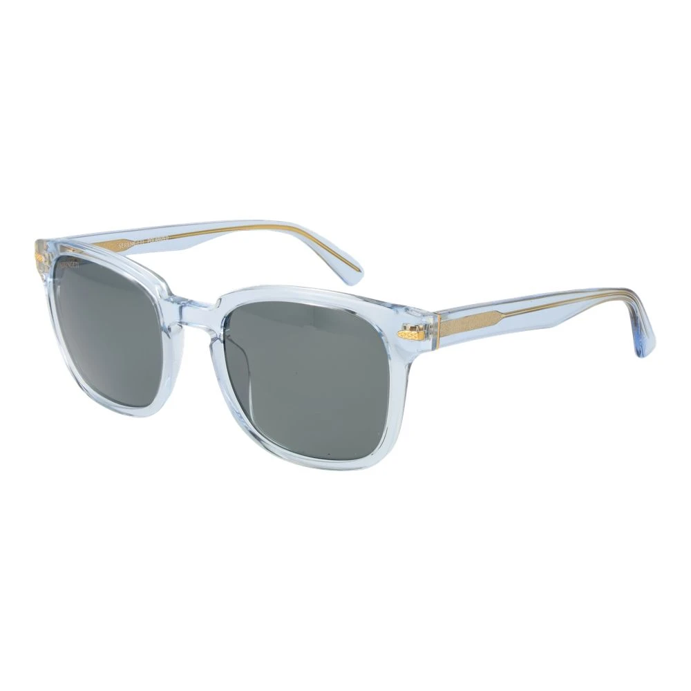 Serengeti Unisex Blue Polarized Sunglasses Square Style