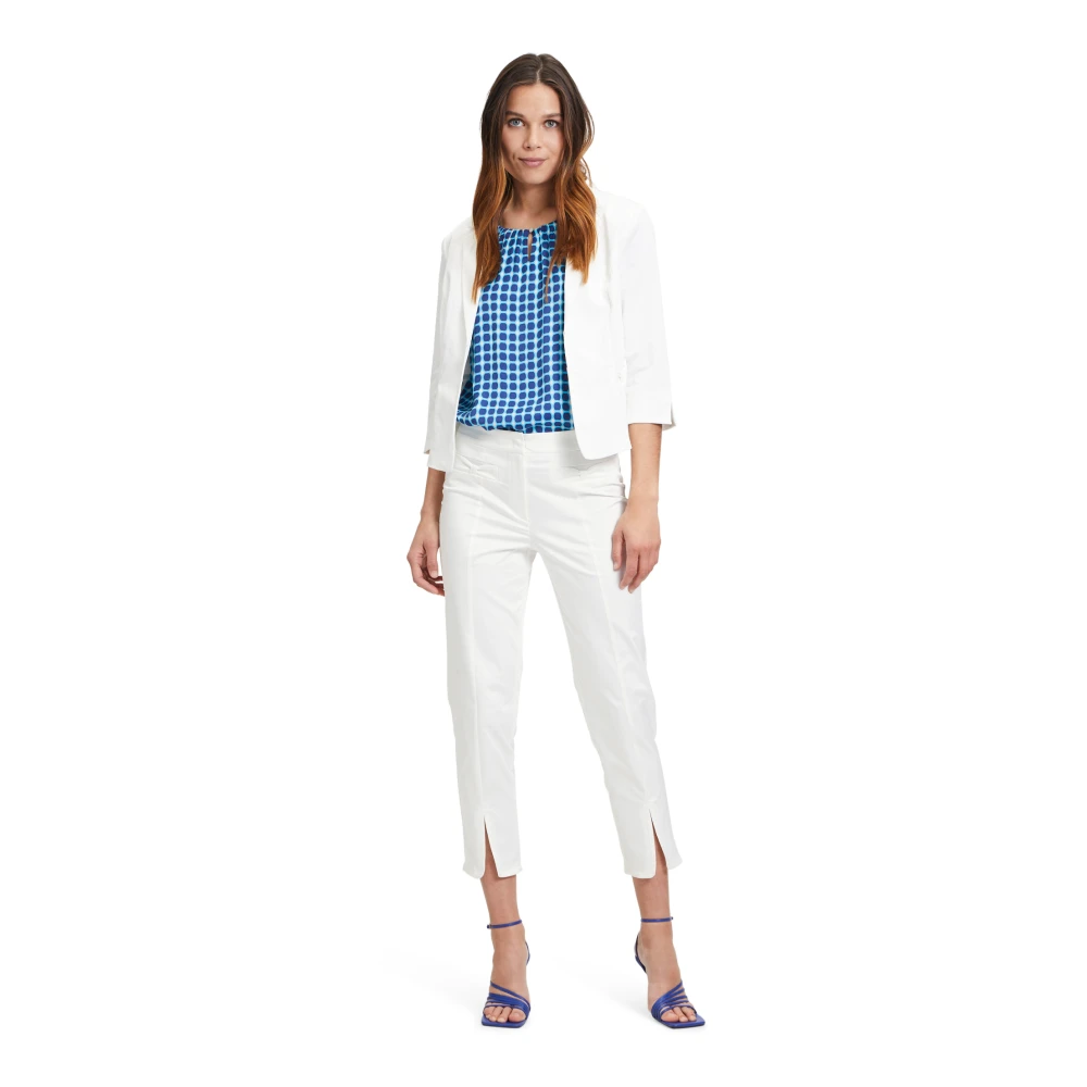 Betty Barclay Gestreepte Business Broek White Dames