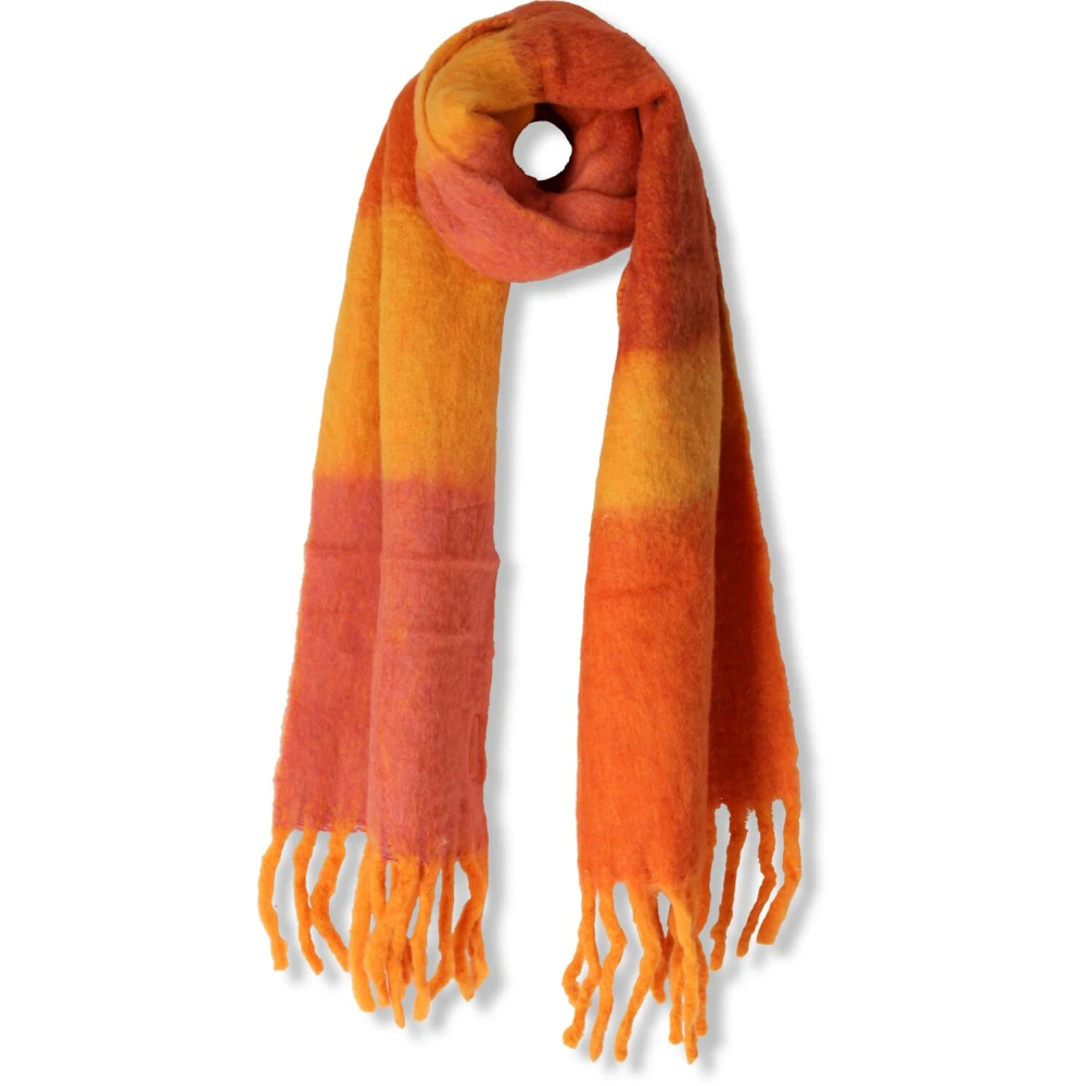 Notre-v Oranje Acryl Sjaal Evita Orange Dames