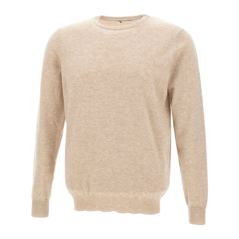 Kangra Kasjmier Crew Neck Sweater Sand Beige Heren