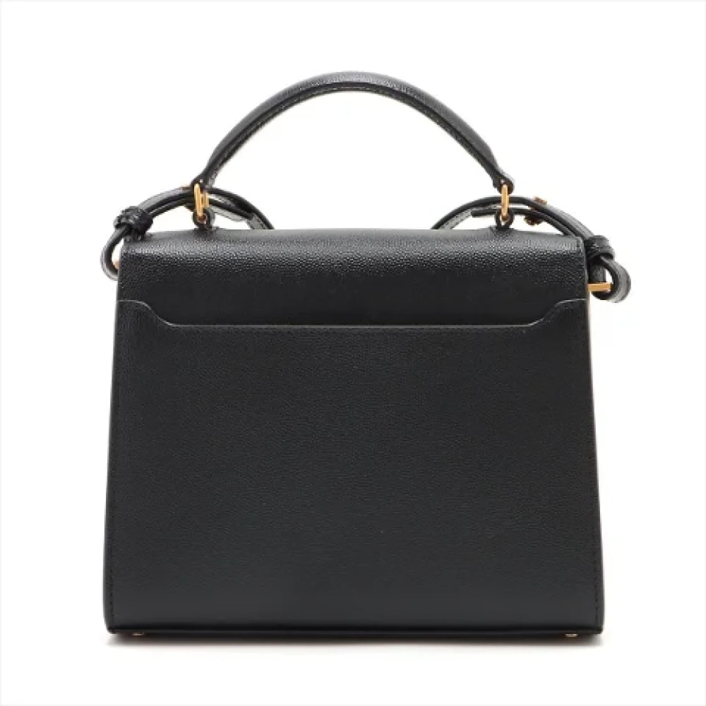 Yves Saint Laurent Vintage Pre-owned Leather handbags Black Dames
