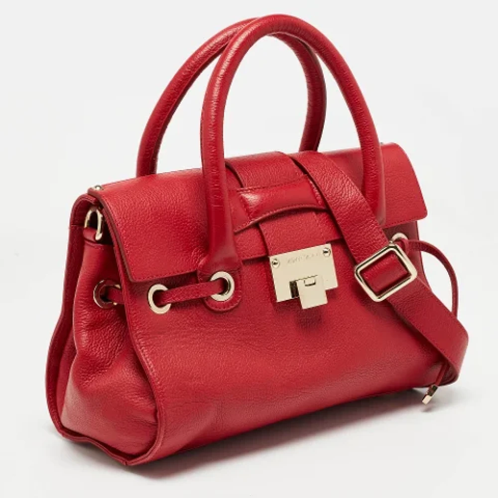 Jimmy Choo Pre-owned Leather totes Red Dames