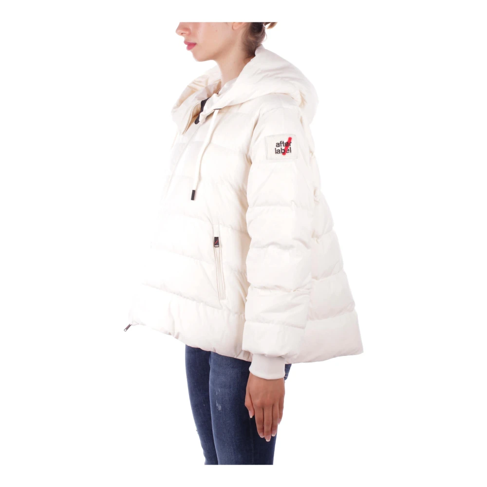Afterlabel Witte hoodie met zijlogo White Dames