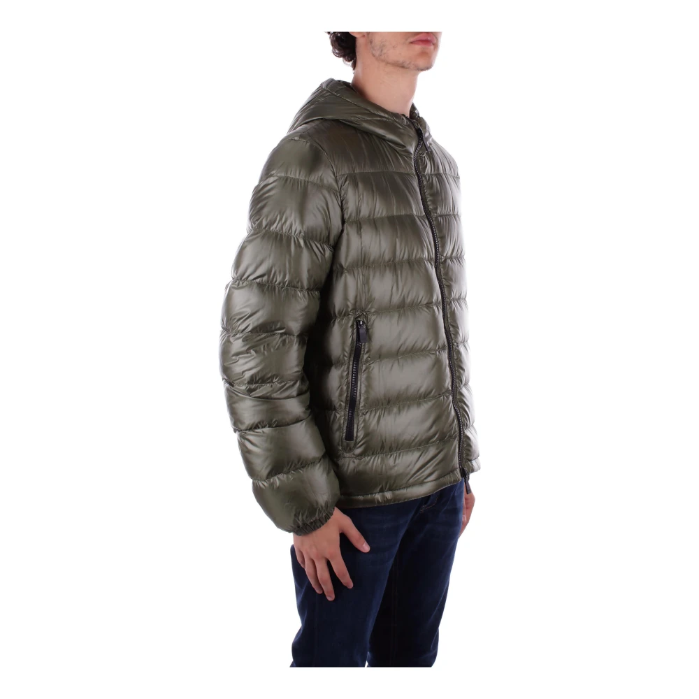 add Groene hoodie met ritssluiting zakken Green Heren