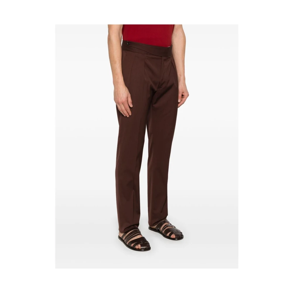 Tagliatore Broek Brown Heren