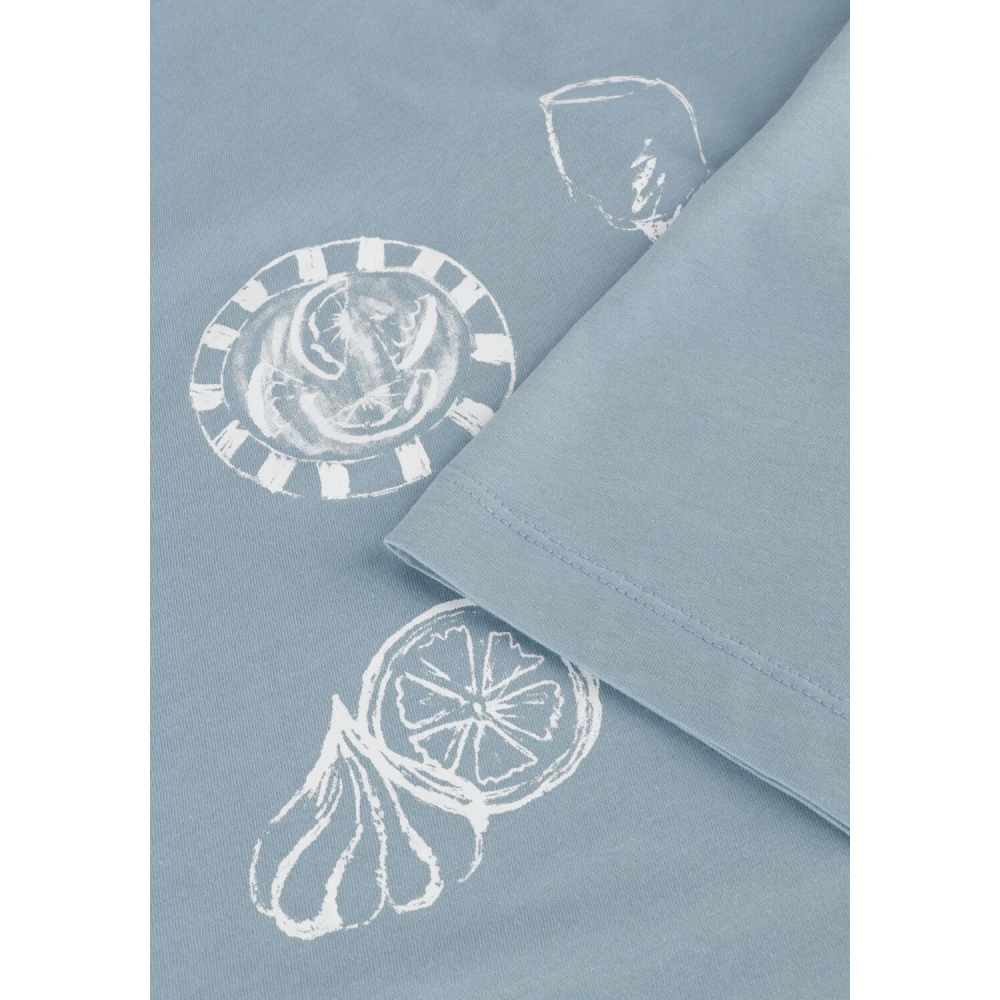 Refined Department Blauw Dames T-shirt Maggy Blue Dames