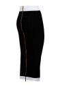 black-and-white-midi-skirt
