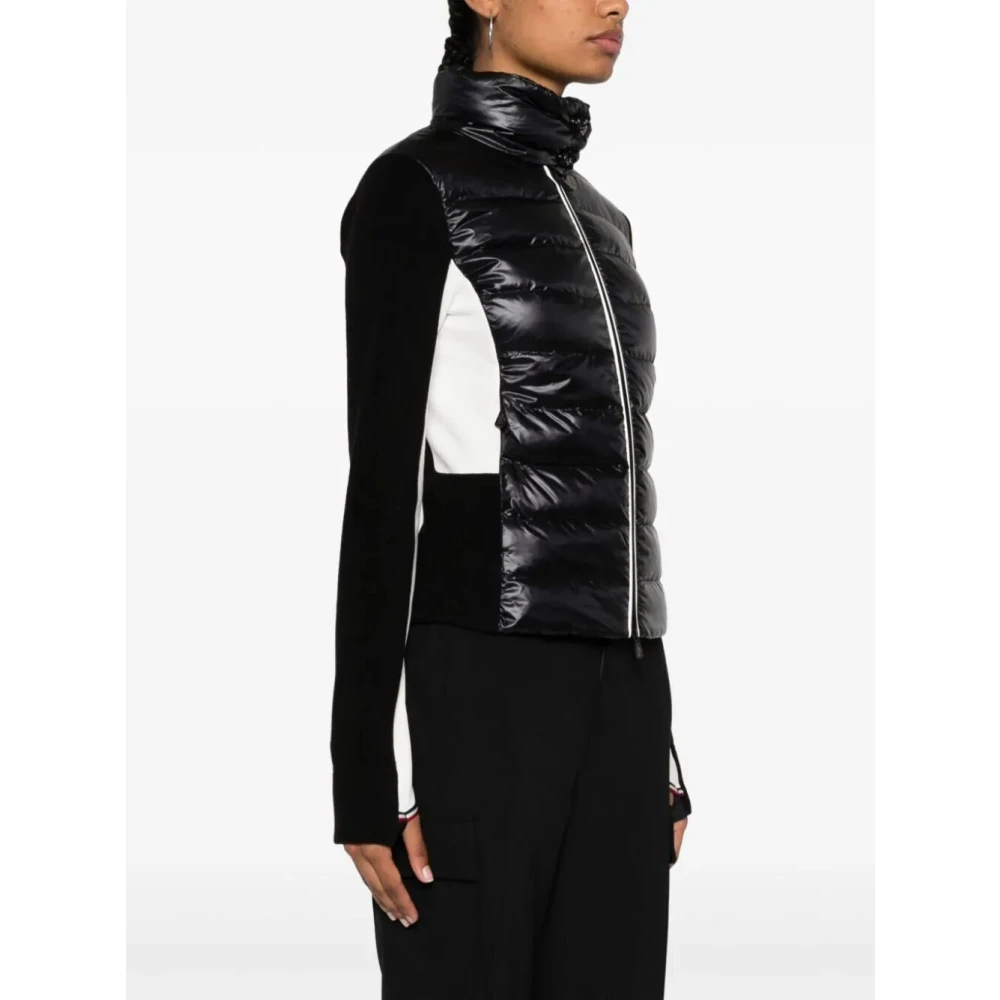 Moncler Zwarte Zip-Up Cardigan Black Dames