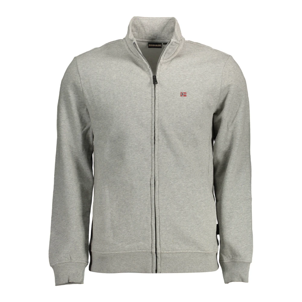 Napapijri Hoodie met rits Grijs Heren Gray Heren