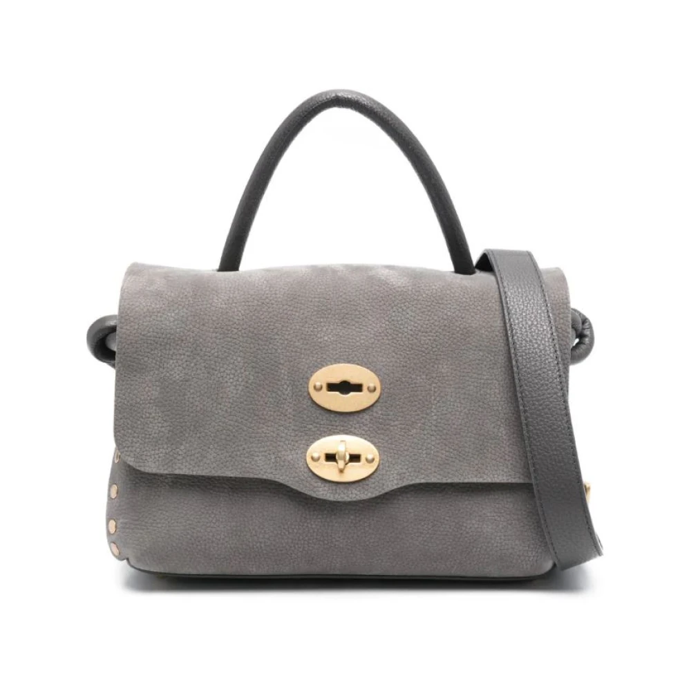 Zanellato Grijze leren schoudertas Elegant ontwerp Gray Dames