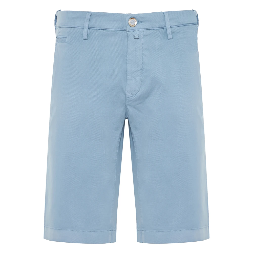 Jacob Cohën Katoen Lyocell Shorts met Zakken Blue Heren
