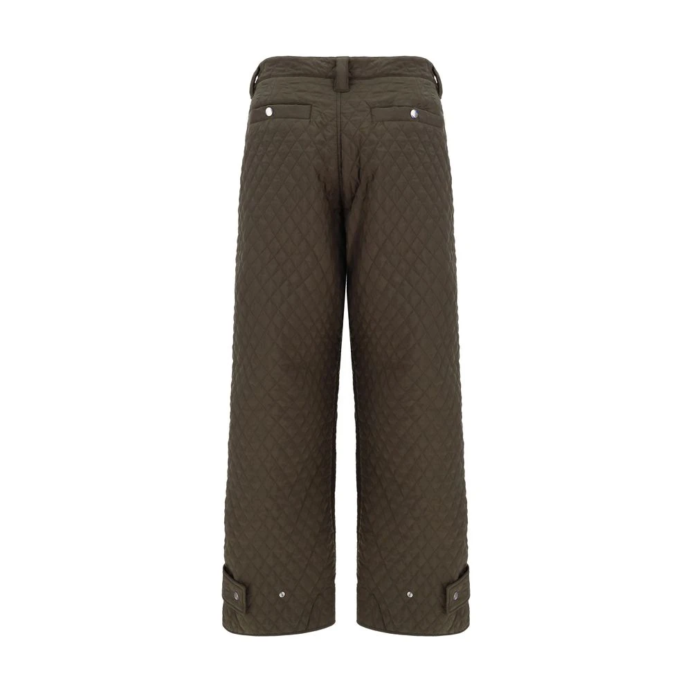 Burberry Gewatteerde Broek met Voorrits en Knoop Multicolor Heren