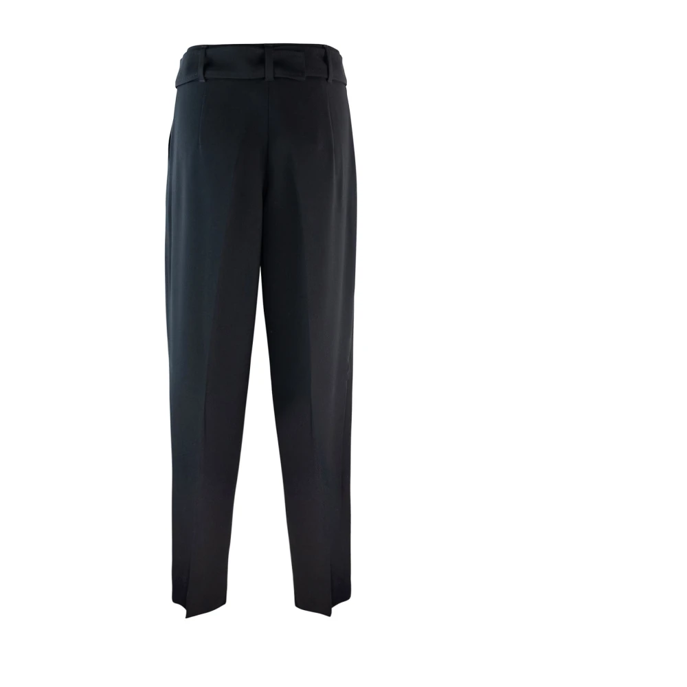 Max Mara Studio Vloeibare Cady Broek Zwart Black Dames