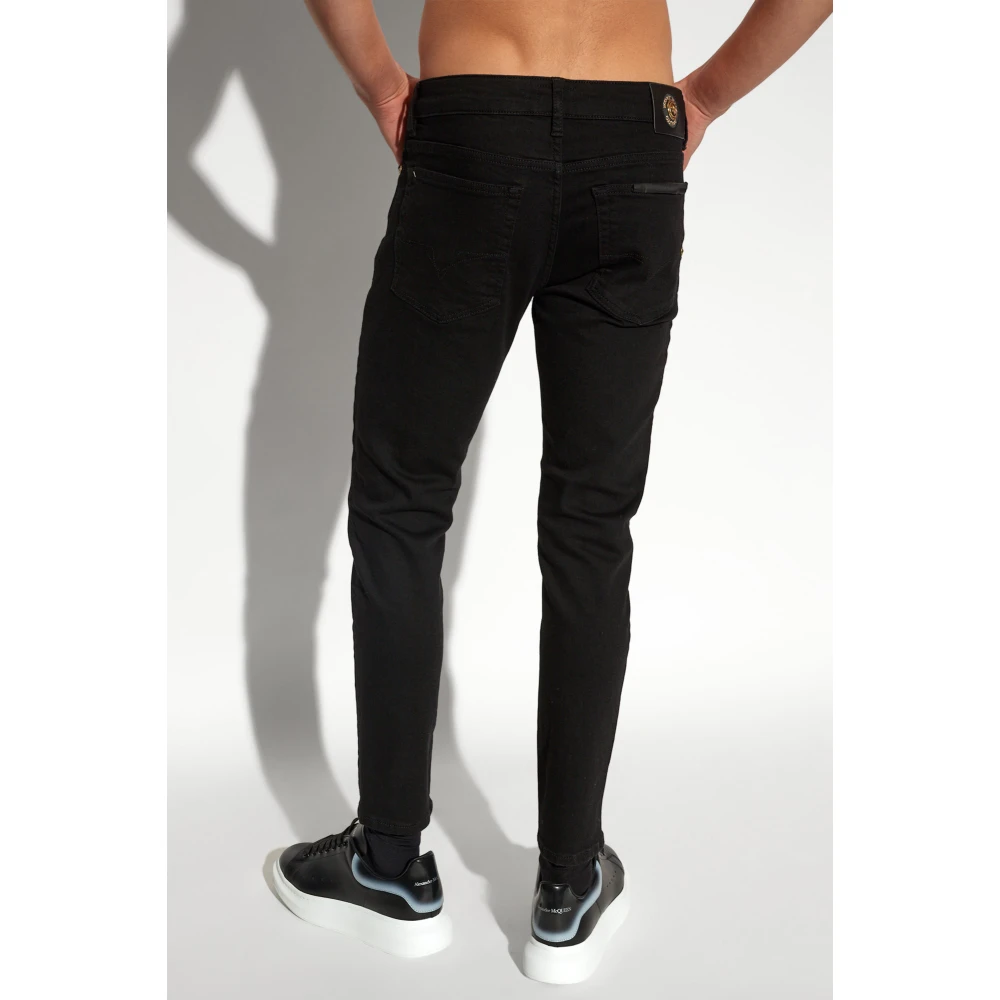 Versace Jeans Couture Jeans met logo Black Heren